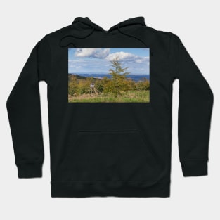 Jägerhochsitz, landscape in Hebst, Gernrode, Quedlinburg, Saxony-Anhalt Hoodie